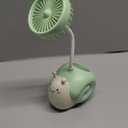 Cartoon Mini Table Fans Mute Student Portable Desktop Mini Fan
