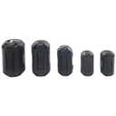 20Pcs Clip-on Ferrite Ring Core Ferrite Bead RFI EMI Noise Suppressor Cable Clip for 3mm/ 5mm/ 7mm/ 9mm/ 13mm Diameter Cable, Black