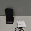 Amazon Basics 10W Qi Certified Wireless Charging Stand, for Phone 16/15/14/13/12/11/X, Samsung, and More, with USB Cable (No AC Adapter), Black