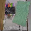 Rechargeable Led Drawing Board for Kids, 11.8*7.9" Dry Erase Board, 4 Modes &7 Colors Glow Doodle Note Board, Include Hanging Chain, 2 Stands, 8 Markers, Spray Bottle, Cleaning Cloth, Christmas Gifts (White)