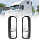 Freightliner Columbia Century Mirror Black with Heating Door Mirror Left Driver Side Fit for 1996-2010 Freightliner Century Columbia Trucks