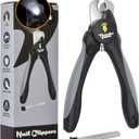 LED Dog Nail Clippers with Light, Trimmers with Protective Guard, Quick Sensor, Safety Lock and Nail File - Suitable for Large and Small Dogs & Cats (Grey, LED)