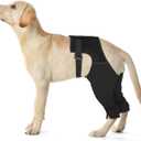 Dog Rear Leg Sleeve to Stop Licking, Breathable Anti-Slip Recovery Sleeve Pants for Wound Protection After ACL/TPLO Surgery, Hot Spots, Lick Granulomas Cone Alternative for Leg Healing,L