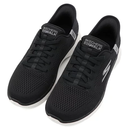 Skechers GOWALK 6 Black and White Slip-On Mesh Breathable Walking Shoes for Men (8.5)
