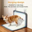 Nuanchu Pee Pad Tray Holder for Dogs, 23 x 23 Inch Silicone Dog Puppy Pad Holder with Four Fixed Points Stable Grip, Raised Edges, Quick-Wipe Dog Potty Tray for Indoor Flooring Protection