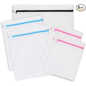 Simple Houseware Laundry Bra Lingerie Mesh Wash Bags (1 X-Large, 2 Large and 2 Medium) - 5 Pack