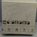 DECOMOMO Storage Bins, Cube Storage Bin with Labels, Fabric Storage Cubes for Shelves (10.5" x 11" / 6pcs, Beige)