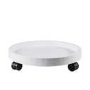 NAZKAEN 11 Inch Planter Caddies Rolling Saucer Caddy with Wheels, Heavy Duty Wheeled Stand for Potted Plant, Round Coaster Roller Base Tray with Casters, Flower Pot Dolly Holder for Indoor Outdoor