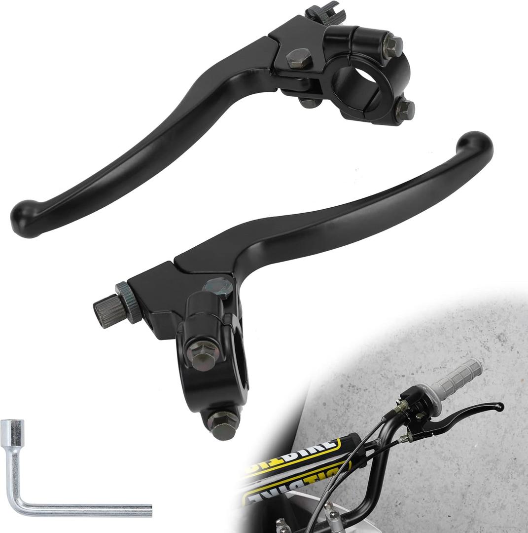 Left Right 7/8" 22mm Clutch Brake Handle Levers Perch CRF70 CRF80 CRF100 CRF150 XR80 XR100 XR200r XL100 XL250 Baja Mini Bike MB200 MB165 Pit Dirt Bike Motor Motocross Motorcycle