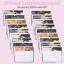 2026-2027 Wall Calendar, Calendar 2026-2027, 18 Monthly Wall Calendar from January 2026 to June 2027, 11 x 8.5 Inches Thick Paper, Large Ruled Blocks Monthly Calendar, for Home or Office Easy Organizing (Color1)