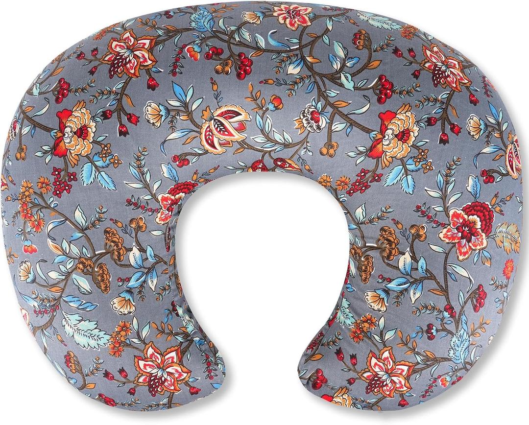 x-vesolje Nursing Pillow, Breastfeeding Pillow with Removable Cover, Ergonomic Breast Feeding Pillow, Baby Feeding Support Pillow for Mom Easier Breastfeeding- Original Size/Peony