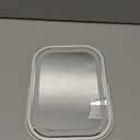 Travel Makeup Mirror with Lights, Portable Small Beauty LED Vanity Mirror with Lights, 1200mAh Battery, Dimmable Touch Screen, Tabletop Folding Compact Mirror,Women Gift (8"L x 6"W, White)