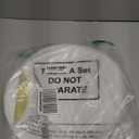 200 Pcs Disposable Paper Placemats and Napkin Rings Bulk Rustic Round Charger Place Mat Farmhouse Braided Rattan Tablemats for Summer Country Wedding Dinner Birthday Party (Metal)