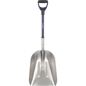 Aluminum Snow Shovel - Large Capacity Driveway Snow Removal Tool, Fiberglass D-Handle, 45 Inch Blade