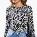 WDIRARA Women's Plus Size Floral Print Sheer Mesh Top Round Neck Long Sleeve Blouse, XXL