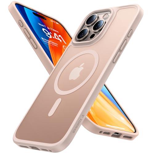 TORRAS Magnetic Shockproof for iPhone 16 Pro Max Case, [4X Military-Grade Protection] [Compatible with MagSafe] Translucent Case for iPhone 16 Pro Max Anti-Scratch Guardian 6.9", Gold