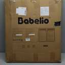 Babelio 26-43" No Bottom Bar Baby Gate for Babies, Elders and Pets, 2-in-1 Hardware Mount Dog Gate for The House, Stairs and Doorways, with Large Walk Thru Door, Black