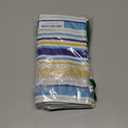 Lsrtoss Blue Yellow Striped Outdoor Waterproof Pillow Covers, Farmhouse Navy Blue Ombre Stripes Decorative Rectangle Throw Pillowcase Sofa Cushion Sham for Patio/Couch/Chair, 20"x12" 2 Pack