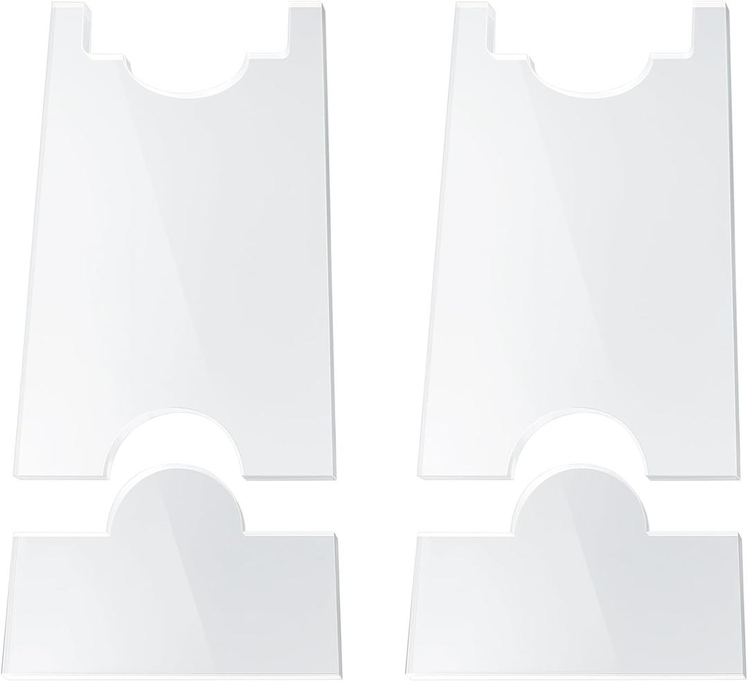 2 Pack Couch Wall Spacer, Adjustable Bed Stoppers to Prevent Sliding, Furniture Wall Spacer, Transparent Couch Stopper for Sofas, Cabinets, 8mm thickened Headboard Protector, Adjustable Range 7in-9in