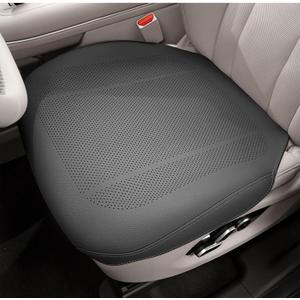Breathable Car Seat Covers, Compatible with Heated & Ventilated Seats, Non-Slip Leather Seat Cushion Protectors, Universal Fit for Cars Trucks SUVs, All-Season Comfort (Black)