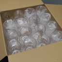 FOCUSLINE 32 Pack Plastic Wine Glasses Stemless, 12 Oz Crystal Clear Disposable Wine Cups, Reusable Plastic Wine Glasses for Parties Weddings, Shatterproof Recyclable and BPA-Free