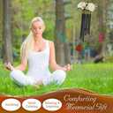 HN HAIINAA Memorial Wind Chimes for Outside, Sympathy Wind Chimes with Sympathy Flowers, Memorial Wind Chime for Loss of Loved One Mother Father, Outdoor Remembrance Gift for Funeral