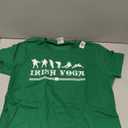 Irish Yoga St Patrick's Day Drinking Team Gift for Drunk Men T-Shirt, Kelly Green. M 