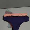 FINETOO Cotton Thongs for Women Soft Low Rise Sexy Thong Ladies Panties Womens Underwear 6 Pack XXL