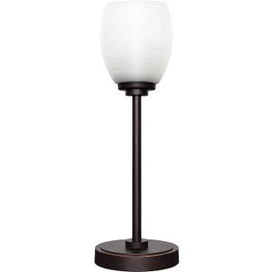 Toltec Lighting Luna 1 Light Table Lamp in Dark Granite (53-DG-615)