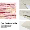 CXMEIFLY Hot Pink Polka Dot Pillow Covers 18x18 Inch Set of 2 Red Coral Outdoor Decor Throw Pillows for Couch Modern Boho Watercolor Aesthetic Decorative Cushion Cases for Home Sofa Bed Decorations