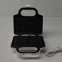 Amazon Basics Waffle Maker 2-Slices White with Non-stick coating and Easy to Clean, 700W