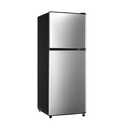 Zyerch 4.8 Cu. Ft. Fridge with Freezer, 2-Door Mini Fridge with Freezer, Adjustable Thermostat Small Refrigerator, Dorm Refrigerator for Apartment, Office, Kitchen, Silver