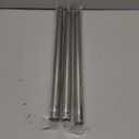 DIIG 1FT Stainless Steel Extension Rod for 1 Inch diameter Rod, Suitable for extension of stainless steel splicing flagpole and curtain rod(Silver 3 pack)