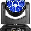 BETOPPER Moving Head Light 7x40W RGBW Beam/Wash/Zoom/CTO Effect Bee Eye LED Stage Lighting Spot Lights with Sound Activated for DJs, Bars, Christmas, and Home Party Lighting,1 Pack