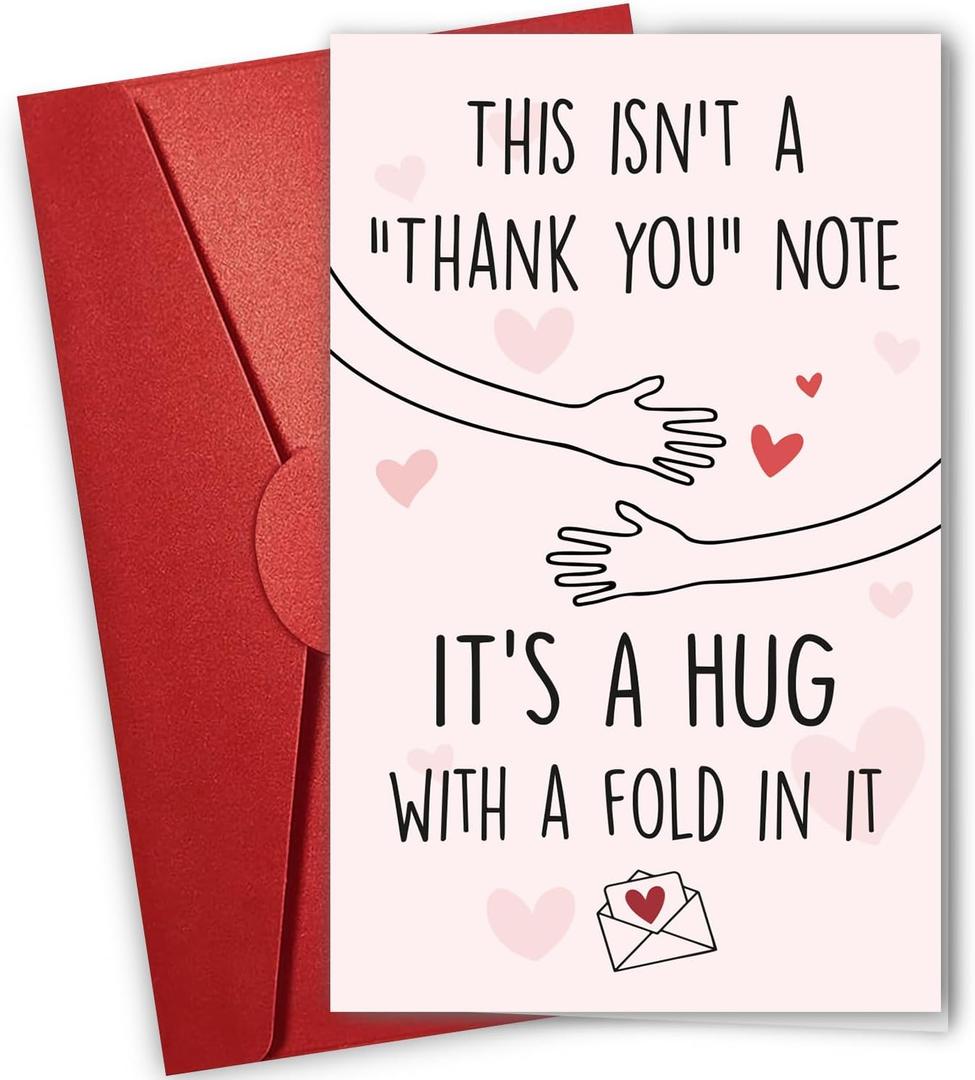 5 x NewEleven Thank You Cards for Christmas - Teacher Appreciation Gifts, Thanks You Present For Friend, Teacher, Boss - Thank You Gifts For Women, Men From Bestie, Family, Colleague - Greeting Card (Gratitude)