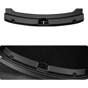 BASENOR 2025 2026 Tesla Model Y Juniper Rear Bumper Guard Protector, TPE Trunk Bumper Sill Cover for Model Y Interior Accessories OEM Black