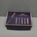 5 in 1 Wand Curling Iron Set, Hair Styling Tools with Thermal Brush and 4 Interchangeable Ceramic Barrels from 1/2 to 1 1/2 inch, Fast Heating, Dual Voltage Hair Curler, Gifts for Women (Rose Gold)