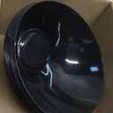 bUCLA 12 Pack Black Plastic Serving Bowls - 54 OZ Angled Bowls Disposable for Chip & Candy - Party Table Salad and Fruit for Party, Wedding & New Year