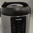 COMFEE' Compact Rice Cooker, 6-in-1 Stainless Steel Multi Cooker, Slow Cooker, Steamer, Saute, and Warmer, 2 QT, 8 Cups Cooked(4 Cups Uncooked), Brown Rice, Quinoa and Oatmeal, 6 One-Touch Programs