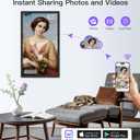 Uhale 21.5 Inch Large Digital Picture Frame WiFi with Remote Control, 1920 x 1080 FHD IPS No Touch Screen Electronic Photo Frames with 64GB, Support SD USB, Share Photos Videos Instantly