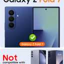Vizvera for Samsung Galaxy Z Fold 7 Case with Magnetic Power [Hidden Kickstand][Screen Protector][Hinge Protection] Slim Shockproof Protective Phone Case for Galaxy Z Fold 7(Black)