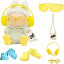 Dolls Clothes and Accessories Suitable for 5.91-6.7inch (15-17cm) Dolls,Dress up Your Doll with Cute and Fashionable Outfits (Yellow)