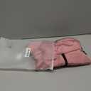 iBuddy Dog Winter Coat for Large Dogs, Easy on Dog Snow Coat Velcro Waterproof Pet Puffer Jacket with Harness Hole Adjustable Reflective Quilted Pet Cold Weather Vest Wind-Poof for Pitbull Boy Girl (Pink, Large)