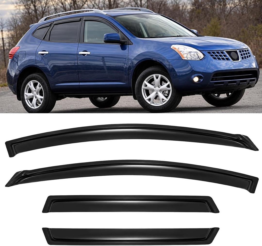 4PC Window Rain Guards fit 2009-2013 Nissan Rogue