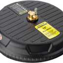 15" Pressure Washer Surface Cleaner, 3600PSI, Black, Industrial Style, Battery Powered, Surface Cleaner Attachment with 1/4" Quick Coupler for Driveway, Sidewalk, Garden, Patio