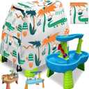 Kids Water Table Cover for Step2 Rain Showers Water Table Accessories, Outdoor Toys Waterproof Sunshade Dust Cover for Toddlers 1-3 Outdside Step 2 Watertable Toys for Kids Ages 3-5
