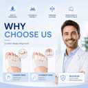 Upgraded Toe Separators & Toe Spacers for Women and Men - Podiatrist Recommended, Bunion Corrector, Foot Alignment and Pain Relief(1 Pair) (White)