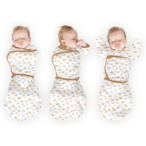 SwaddleDesigns 6-Way Omni Swaddle Sack Arms Up Swaddle for Newborn, More Options to Calm Startle Reflex, Improves Sleep (Small (6-14 Pound), Watercolor Sunny Days)