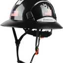 Full Brim Hard Hat Vented Construction Safety Helmet OSHA Approved Cascos De Construccion Work Hardhats with Cooling Towel for Men&Women 6 Point Adjustable Ratchet Suspension One Size