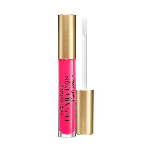 Too Faced Lip Injection Extreme Lip Plumper Gloss | Hydrating, Glossy, & Helps Volume Appear Fuller Over Time, 0.14 Fl Oz, Bubblegum Yum